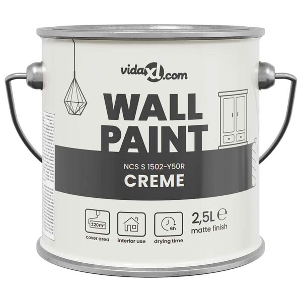 vidaXL Wall Paint Brown 6.50 x 6.50 x 6.30 in Wall Print