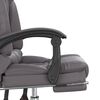 vidaXL Massage Office Chair Grey Faux leather, Metal, Plywood Medium