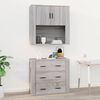 vidaXL Wall Cabinet Grey Sonoma Engineered wood