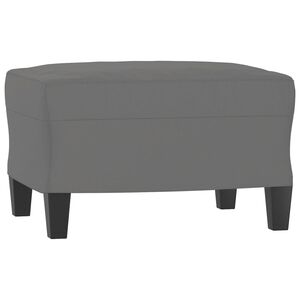 vidaXL Footstool Dark Gray Microfiber fabric (100% polyester), plywood