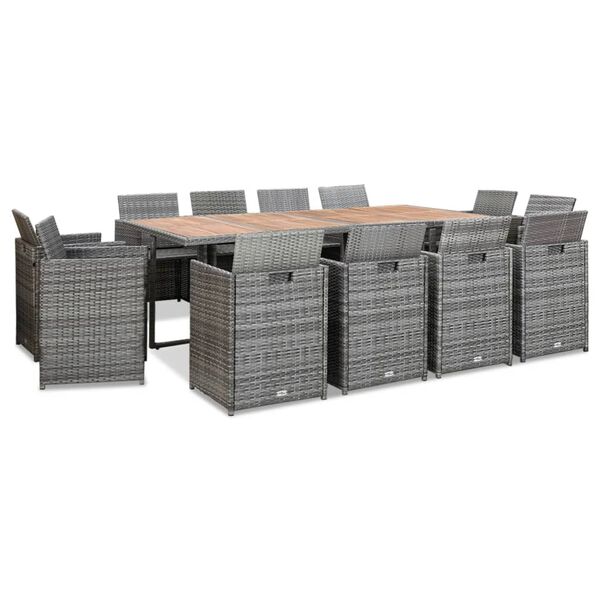 vidaXL Patio Dining Set Anthracite, Dark Gray