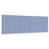 vidaXL Retractable Awning Manual Blue and White 157.48 x 118.11 in