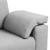 vidaXL Sofa Cloud Grey 62.99 x 30.31 x 32.28 in Fabric