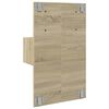 vidaXL Wall-mounted Bedside Cabinet Sonoma Oak Engineered wood Medium