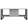 vidaXL Coffee Table Grey Sonoma Engineered wood, Metal Medium