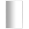 vidaXL Bedroom Mirror Silver Glass, PVC 27.6 x 19.7 in Minimalistic