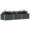 vidaXL Planter Anthracite 94.49 x 31.50 x 17.72 in Steel
