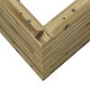 vidaXL Garden Planter Natural Wood Solid Pine Wood Medium Garden Planter