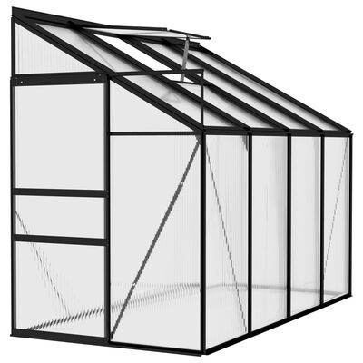 vidaXL Greenhouse Anthracite Aluminum 177.2 ft³