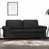 vidaXL 2-seater Sofa Black Faux leather, metal, foam 2-seater Tough