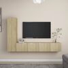 vidaXL TV Cabinet Set Set of 4 Sonoma oak Engineered wood Medium
