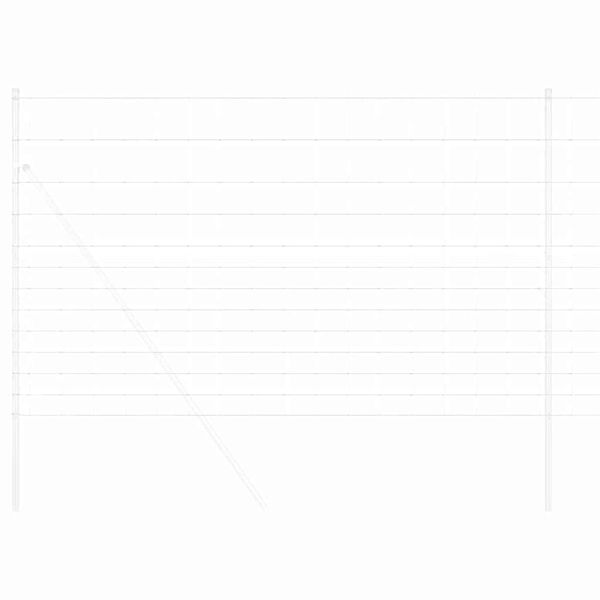 vidaXL Field Fence Gray 59.1" x 393.7" Steel