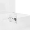 vidaXL Bathroom Furniture Set High gloss white Engineered wood