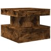 vidaXL Coffee Table Smoked Oak Engineered wood 19.7x19.7x15.7 in