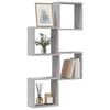 vidaXL Wall Cube Shelves 4 pcs Grey Sonoma 11.8x5.9x11.8"