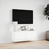 vidaXL TV Wall Cabinet White Engineered wood 39.4x12.2x15.0 in