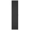 vidaXL Outdoor Storage Cabinet Black Polypropylene 25.6 x 14.6 x 65.0 in