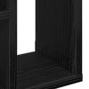 vidaXL Wall Shelf Black Oak Engineered Wood Medium Wall Shelf Square