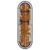 vidaXL Coat Rack Brown and Black Solid Reclaimed Wood, Iron Standard