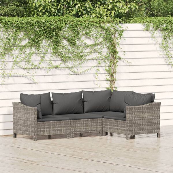 vidaXL Garden Lounge Set Grey