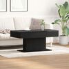 vidaXL Coffee Table Black Oak 37.80 x 19.69 x 17.72 in Engineered Wood