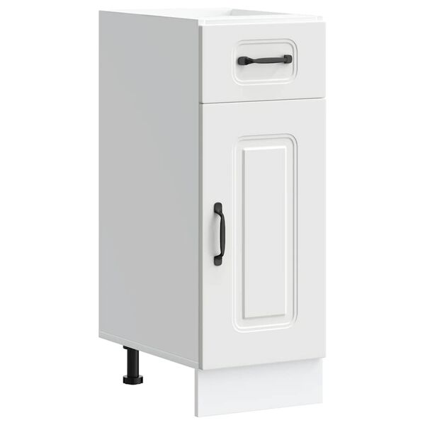 vidaXL Kitchen Base Cabinet White Engineered Wood Medium Adjustable Feet