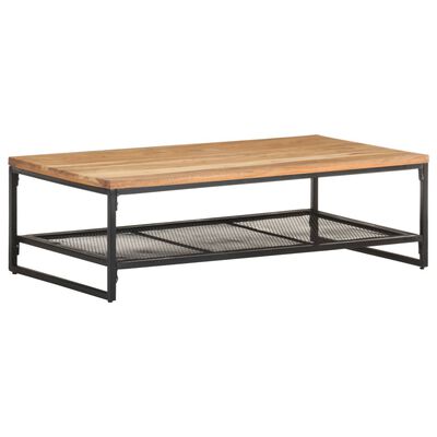 vidaXL Coffee Table 43.3"x23.6"x13.8" Solid Acacia Wood