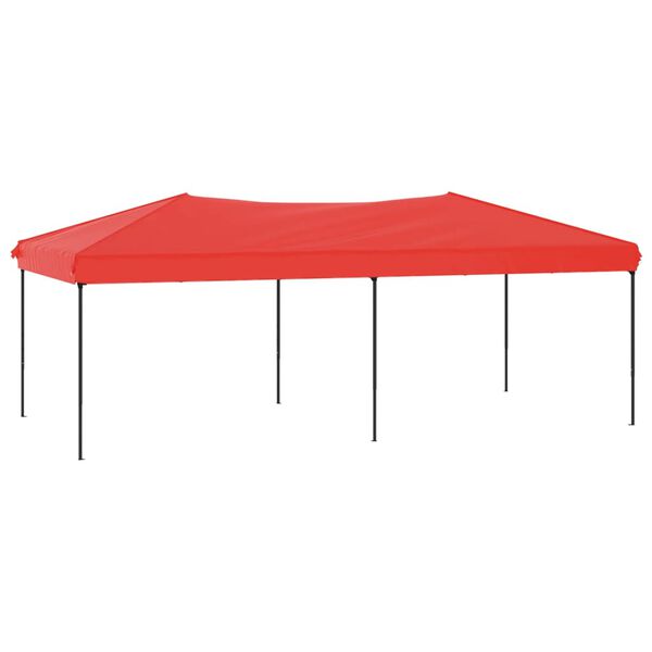 vidaXL Party Tent Red 210D oxford fabric; steel 10x20 ft Foldable