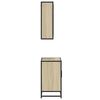 vidaXL Bathroom Furniture Set Sonoma Oak Engineered wood, Metal Standard
