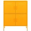 vidaXL Storage Cabinet Mustard Yellow Steel Medium Storage Cabinet