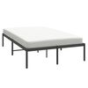 vidaXL Bed Frame Black Powder-Coated Steel Full Bed Frame Rectangular