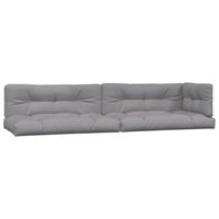 vidaXL Pallet Cushions 5 pcs Gray Fabric