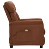 vidaXL Electric Massage Recliner Brown Faux Leather
