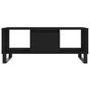 vidaXL Coffee Table Black Engineered wood and metal Medium Coffee Table