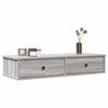 vidaXL Wall Shelf Gray Sonoma Engineered wood Medium Wall Shelf