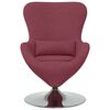 vidaXL Egg Chair Wine Red 24.80 x 28.74 x 35.43 in Fabric