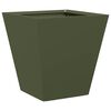 vidaXL Garden Planter Set of 2 Olive green Cold-rolled steel 11.8 in