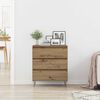 vidaXL Sideboard Artisan Oak 23.62 x 13.78 x 27.56 in Engineered Wood