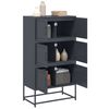 vidaXL Sideboard Anthracite Steel Medium Sideboard Rectangular