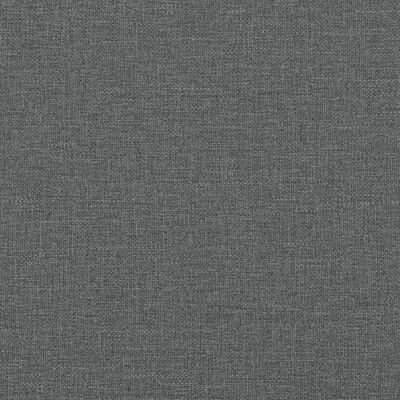 vidaXL Bed Frame with Headboard Dark Gray 76"x79.9" King Fabric