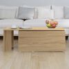 vidaXL Coffee Table Sonoma oak Engineered wood Larger size Coffee Table
