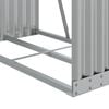 vidaXL Log Holder Silver 31.5"x17.7"x47.2" Galvanized Steel