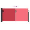vidaXL Retractable Side Awning Red