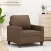 vidaXL Sofa Chair Brown Fabric (100% Polyester), Metal, Textilene Single