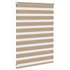 vidaXL Zebra Blind Sand brown 100% Polyester, Aluminum 41.7 in x 43.3 in