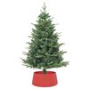 vidaXL Christmas Tree Skirt Red Polypropylene Medium