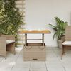 vidaXL Garden Table Beige, Brown