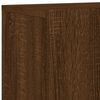 vidaXL TV Wall Unit Brown Oak Engineered wood Medium TV Wall Unit