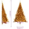 vidaXL Christmas Tree Gold PET Large Artificial Christmas Tree