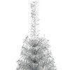 vidaXL Christmas Tree Silver PET Large Christmas Tree Cone-shaped